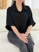 شومیز کوک دوزی گره ای کد 7832 - تصویر 16