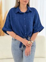 شومیز کوک دوزی گره ای کد 7832 - تصویر 3