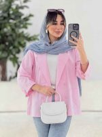 مانتو چهاردکمه رزیتا کد 7838 - تصویر 7