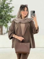 مانتو چهاردکمه رزیتا کد 7838 - تصویر 3