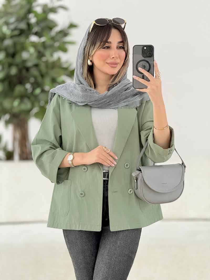 مانتو چهاردکمه رزیتا کد 7838 مانتو چهاردکمه رزیتا کد 7838