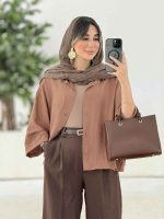 مانتو جلو دکمه نگار کد 7833 - تصویر 22