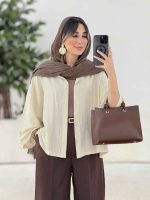 مانتو جلو دکمه نگار کد 7833 - تصویر 24