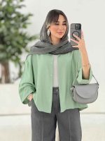 مانتو جلو دکمه نگار کد 7833 - تصویر 21
