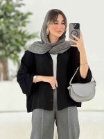 مانتو جلو دکمه نگار کد 7833 - تصویر 9