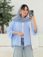 مانتو جلو دکمه نگار کد 7833 - تصویر 11