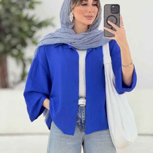 مانتو جلو دکمه نگار کد 7833