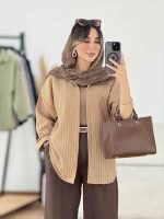 مانتو پایین هلال آنیدا کد 7837 - تصویر 10