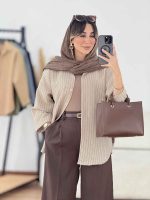 مانتو پایین هلال آنیدا کد 7837 - تصویر 14
