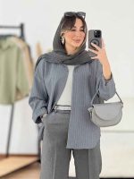 مانتو پایین هلال آنیدا کد 7837 - تصویر 9