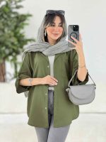 شومیز تک جیب نیلا کد 7812 - تصویر 9