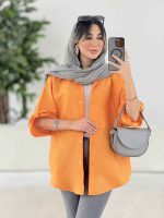 شومیز تک جیب نیلا کد 7812 - تصویر 17