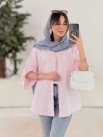 شومیز تک جیب نیلا کد 7812 - تصویر 16