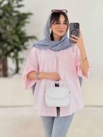 شومیز تک جیب نیلا کد 7812 - تصویر 4