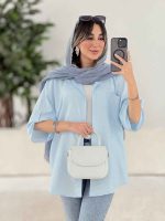 شومیز تک جیب نیلا کد 7812 - تصویر 11