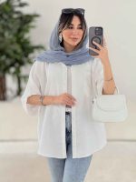 شومیز تک جیب نیلا کد 7812 - تصویر 13