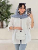 شومیز تک جیب نیلا کد 7812 - تصویر 18