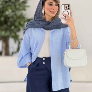 مانتو تک جیب آستین پاگن آندیا کد 7858