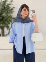 مانتو تک جیب آستین پاگن آندیا کد 7858 - تصویر 6