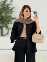 مانتو تک جیب آستین پاگن آندیا کد 7858 - تصویر 10