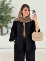 مانتو تک جیب آستین پاگن آندیا کد 7858 - تصویر 26