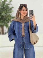 مانتو جین پشت پیله کد 7868 - تصویر 10