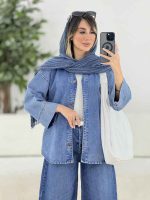 مانتو جین پشت پیله کد 7868 - تصویر 6