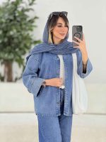 مانتو جین پشت پیله کد 7868 - تصویر 11