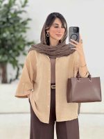 مانتو تک جیب آستین پاگن آندیا کد 7858 - تصویر 22
