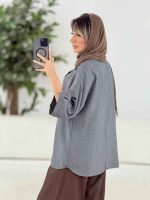 مانتو تک جیب آستین پاگن آندیا کد 7858 - تصویر 29