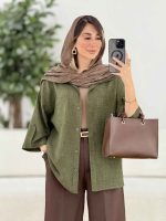 مانتو تک جیب آستین پاگن آندیا کد 7858 - تصویر 28