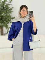 مانتو تک جیب آستین پاگن آندیا کد 7858 - تصویر 5