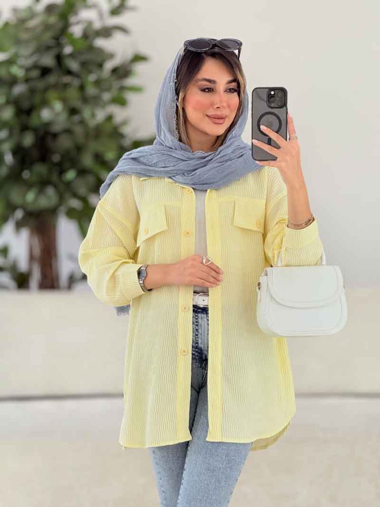 مانتو جیب نما چکاوک کد 7866