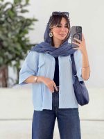 مانتو برش دار جلو پیله کد 7873