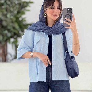 مانتو برش دار جلو پیله کد 7873