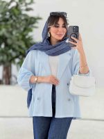 مانتو پانچ سر آستین بند کد 7872 - تصویر 8