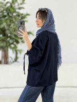 مانتو پانچ سر آستین بند کد 7872 - تصویر 19