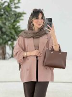 مانتو پانچ سر آستین بند کد 7872 - تصویر 10