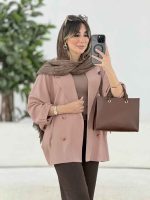 مانتو پانچ سر آستین بند کد 7872 - تصویر 14