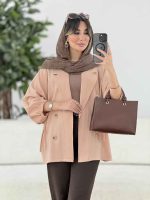 مانتو پانچ سر آستین بند کد 7872 - تصویر 13
