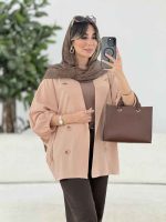 مانتو پانچ سر آستین بند کد 7872 - تصویر 4
