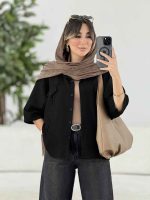 مانتو برش دار جلو پیله کد 7873 - تصویر 11