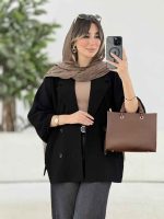 مانتو پانچ سر آستین بند کد 7872 - تصویر 15