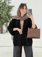 مانتو پانچ سر آستین بند کد 7872 - تصویر 20