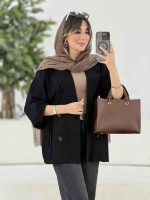 مانتو پانچ سر آستین بند کد 7872 - تصویر 24