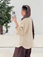 مانتو آستین پیله ریحانه کد 7860 - تصویر 5