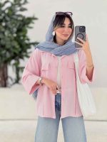 مانتو جیب نما برش دار خاطره کد 7867 - تصویر 8