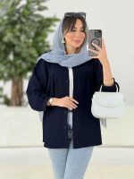 مانتو جلو چین برش دار کد 7869 - تصویر 9