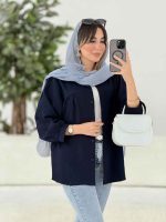 مانتو جلو چین برش دار کد 7869 - تصویر 17
