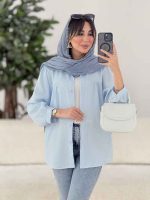 مانتو جلو چین برش دار کد 7869 - تصویر 8